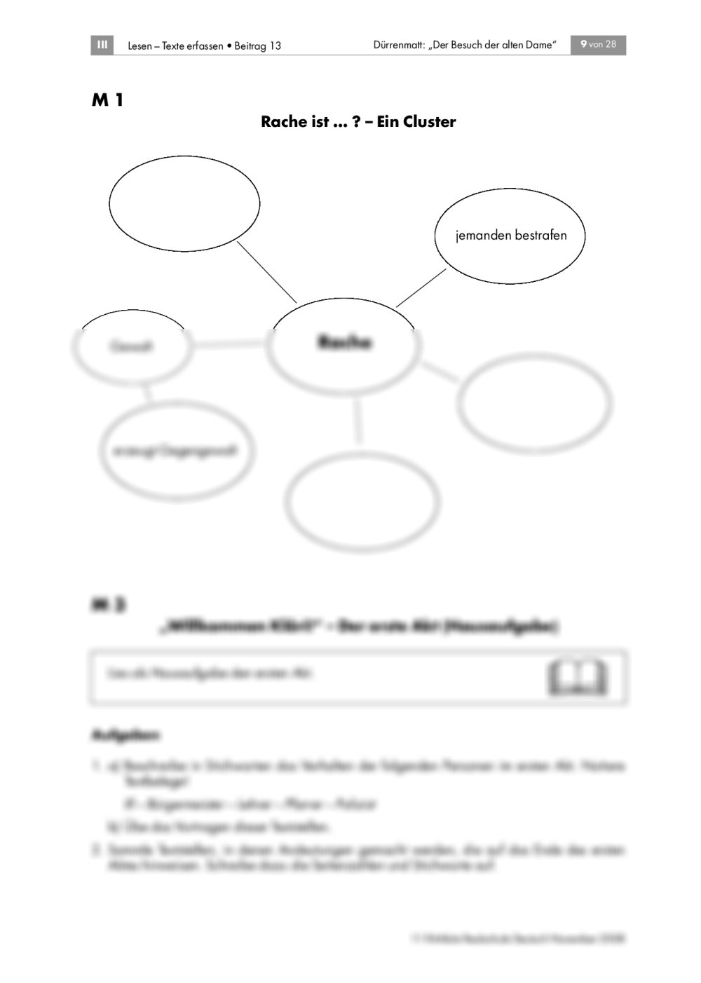 Der Besuch Der Alten Dame Unterrichtsmaterial Pdf Der Besuch der alten Dame als Unterrichtsmaterial | RAAbits Online