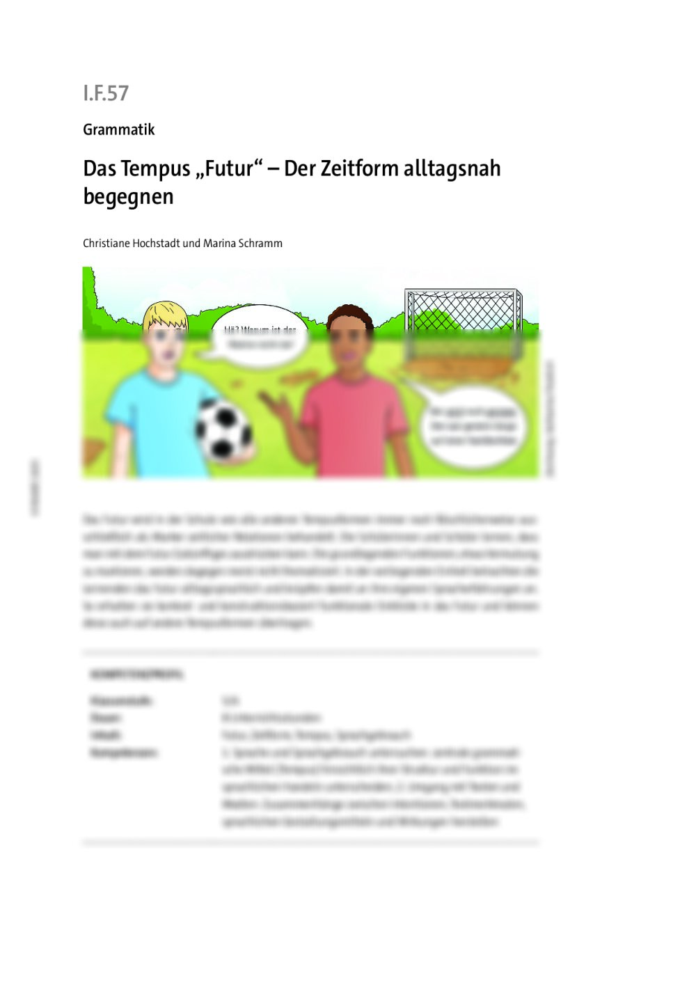 Das Tempus Futur - Seite 1