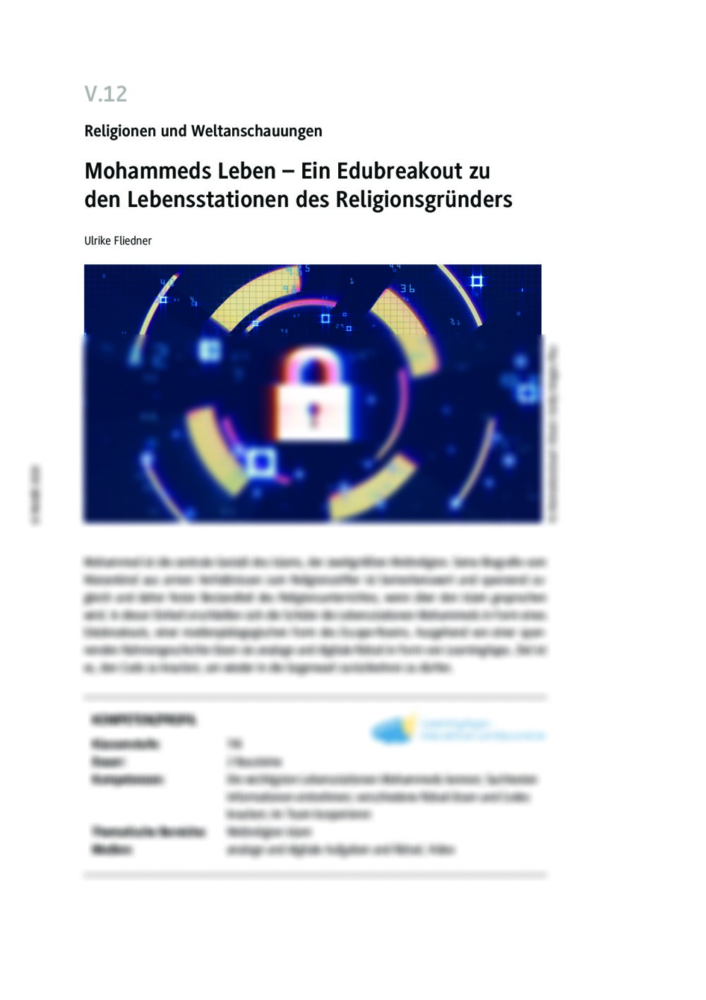 Mohammeds Leben - Seite 1