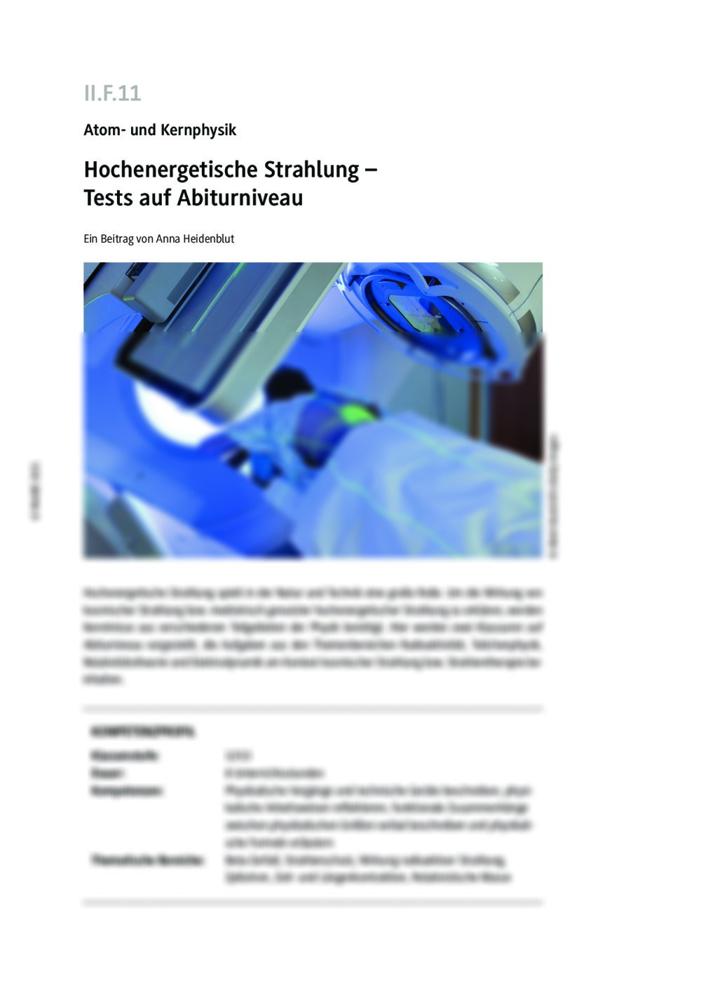 Hochenergetische Strahlung - Seite 1