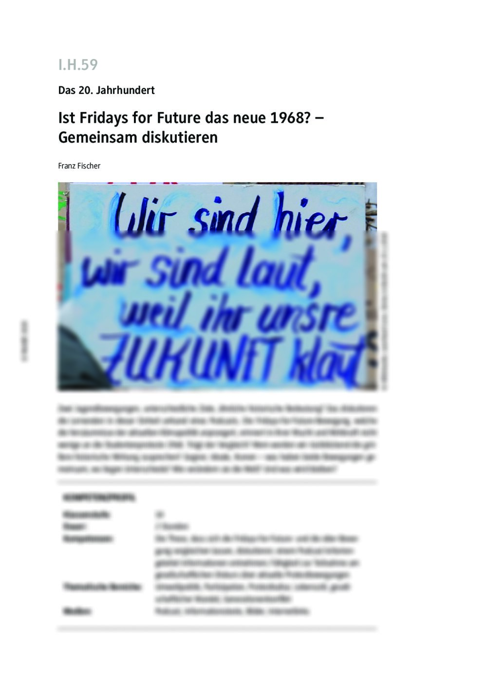 Ist Fridays for Future das neue 1968? - Seite 1