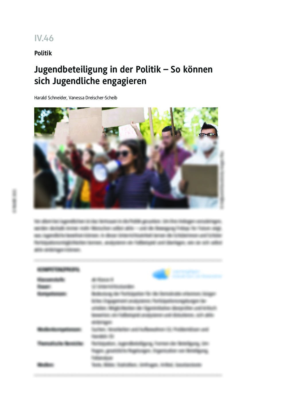 Jugendbeteiligung in der Politik - Seite 1