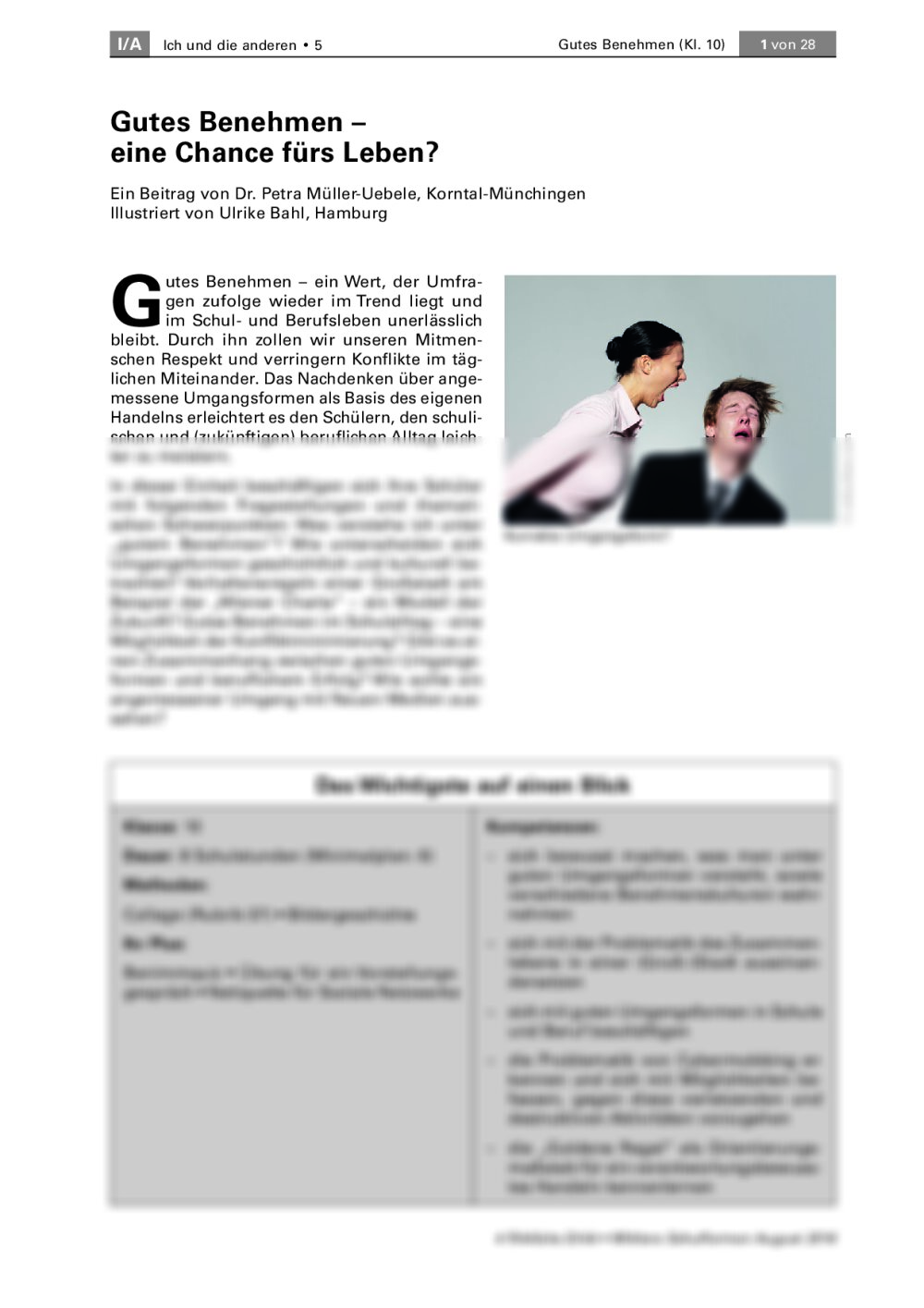 Verhaltensregeln analog und digital - Seite 1