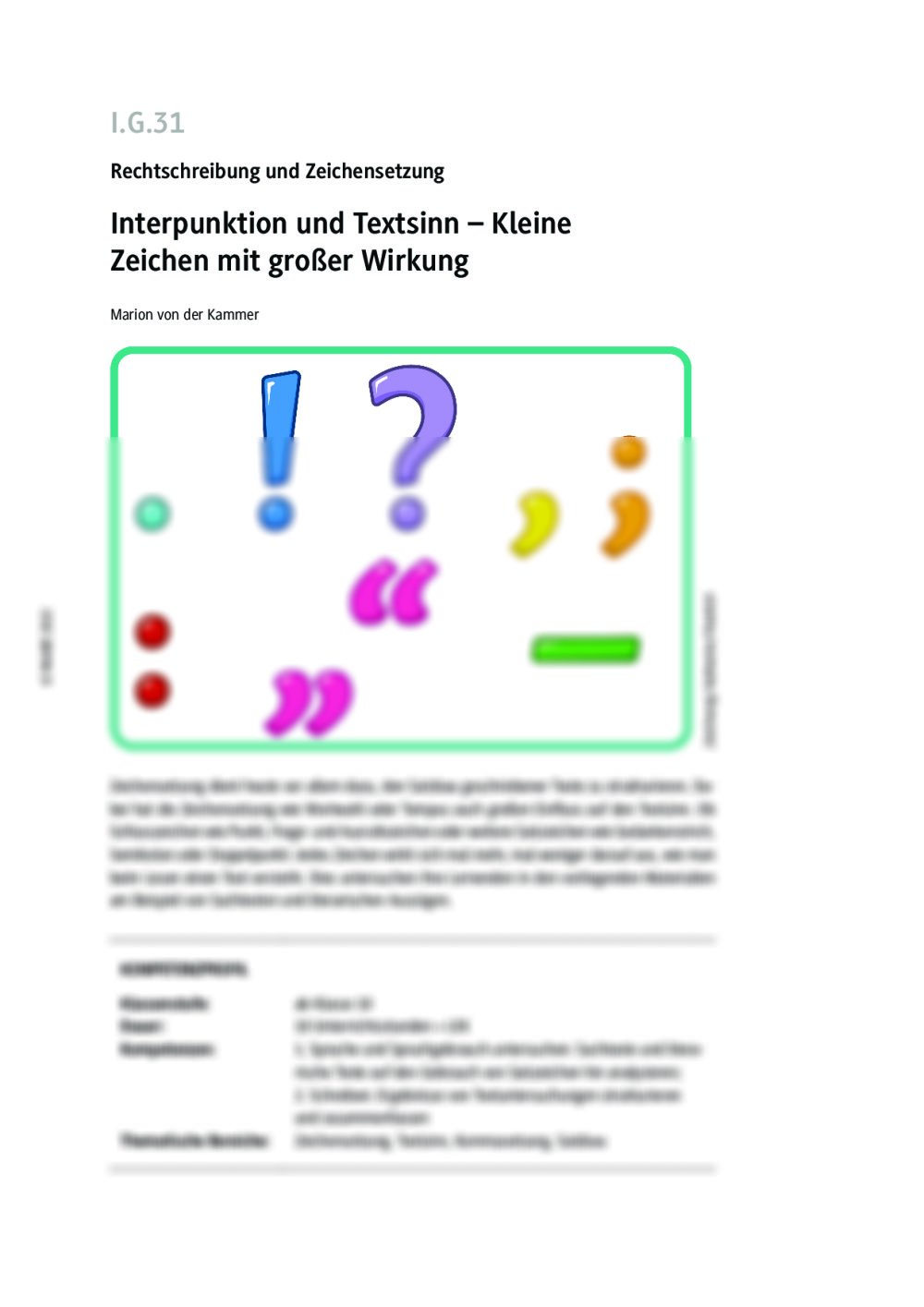 Interpunktion und Textsinn - Seite 1