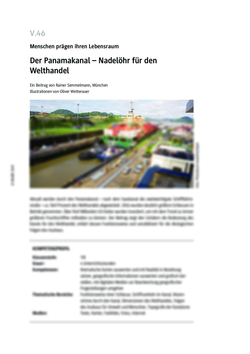 Der Panamakanal - Seite 1
