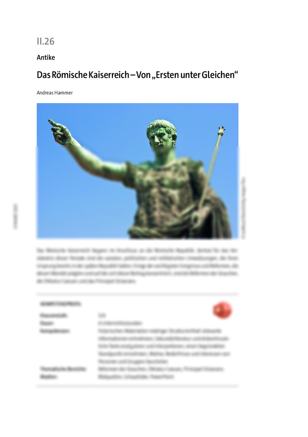 Das Römische Kaiserreich - Seite 1