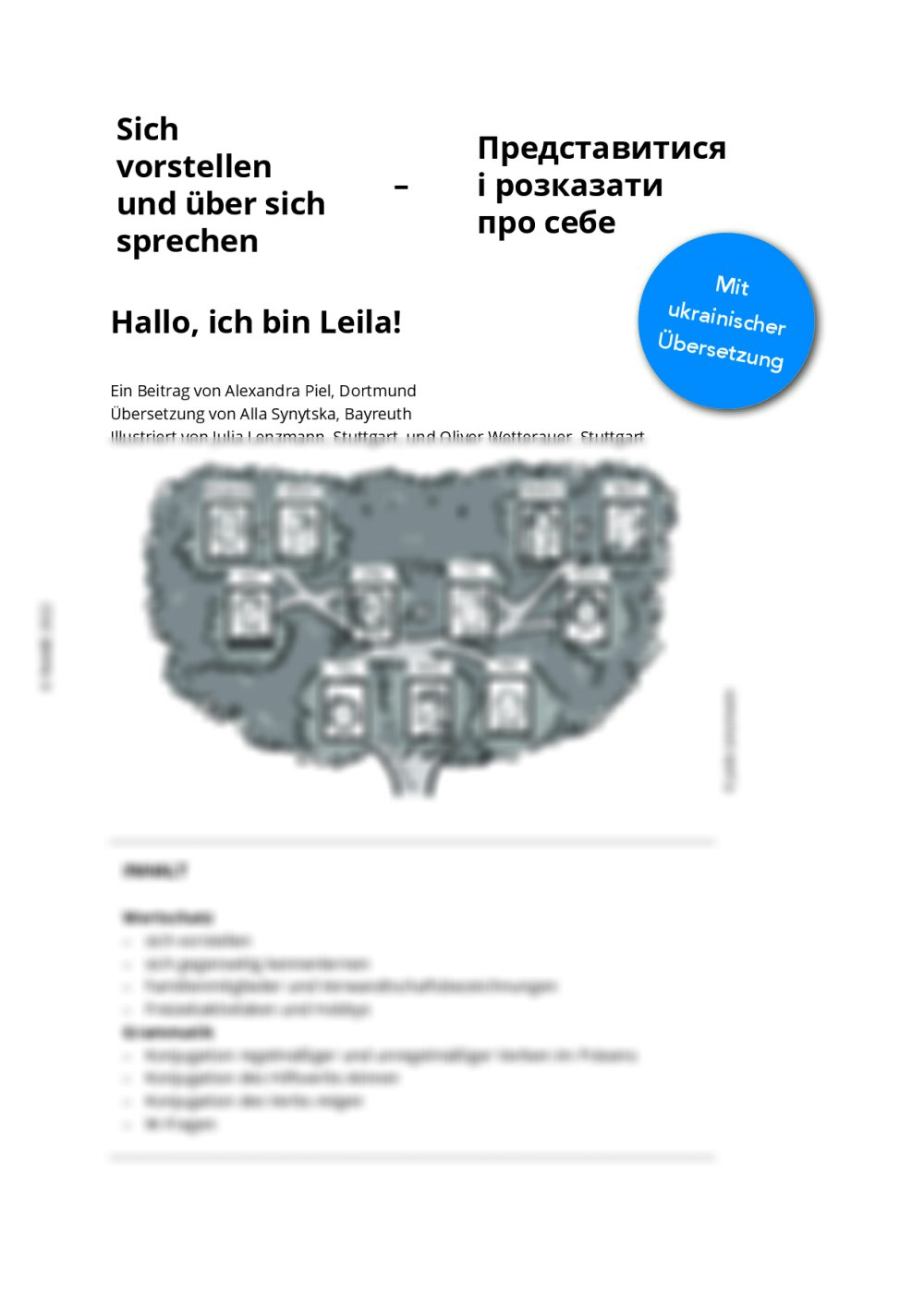 Sich vorstellen und über sich sprechen (mit ukrainischer Übersetzung) - Seite 1