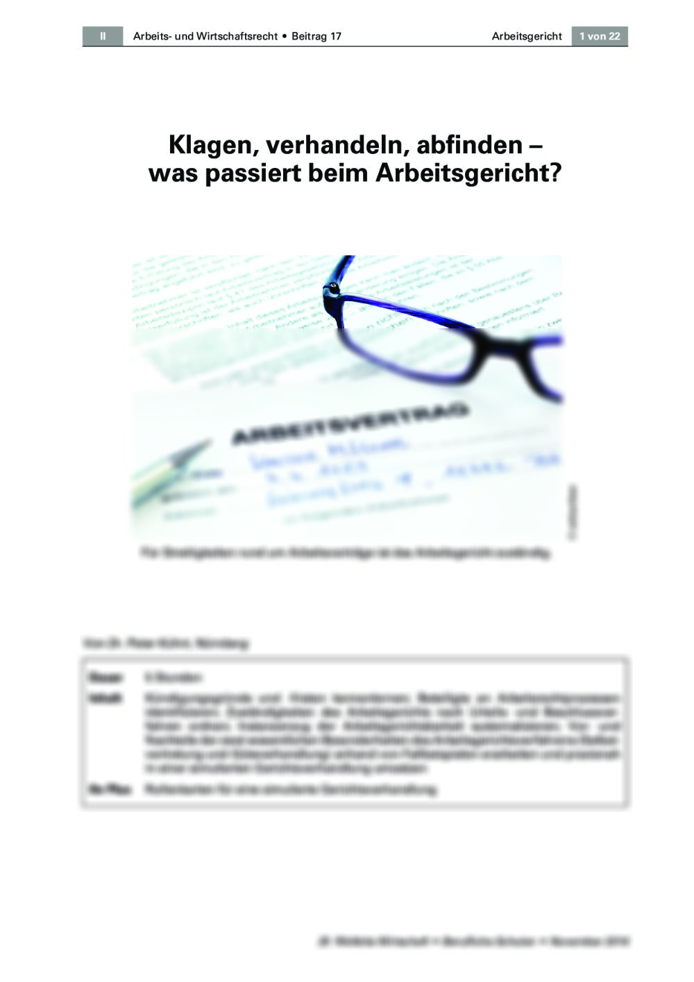 Was passiert beim Arbeitsgericht? - Seite 1