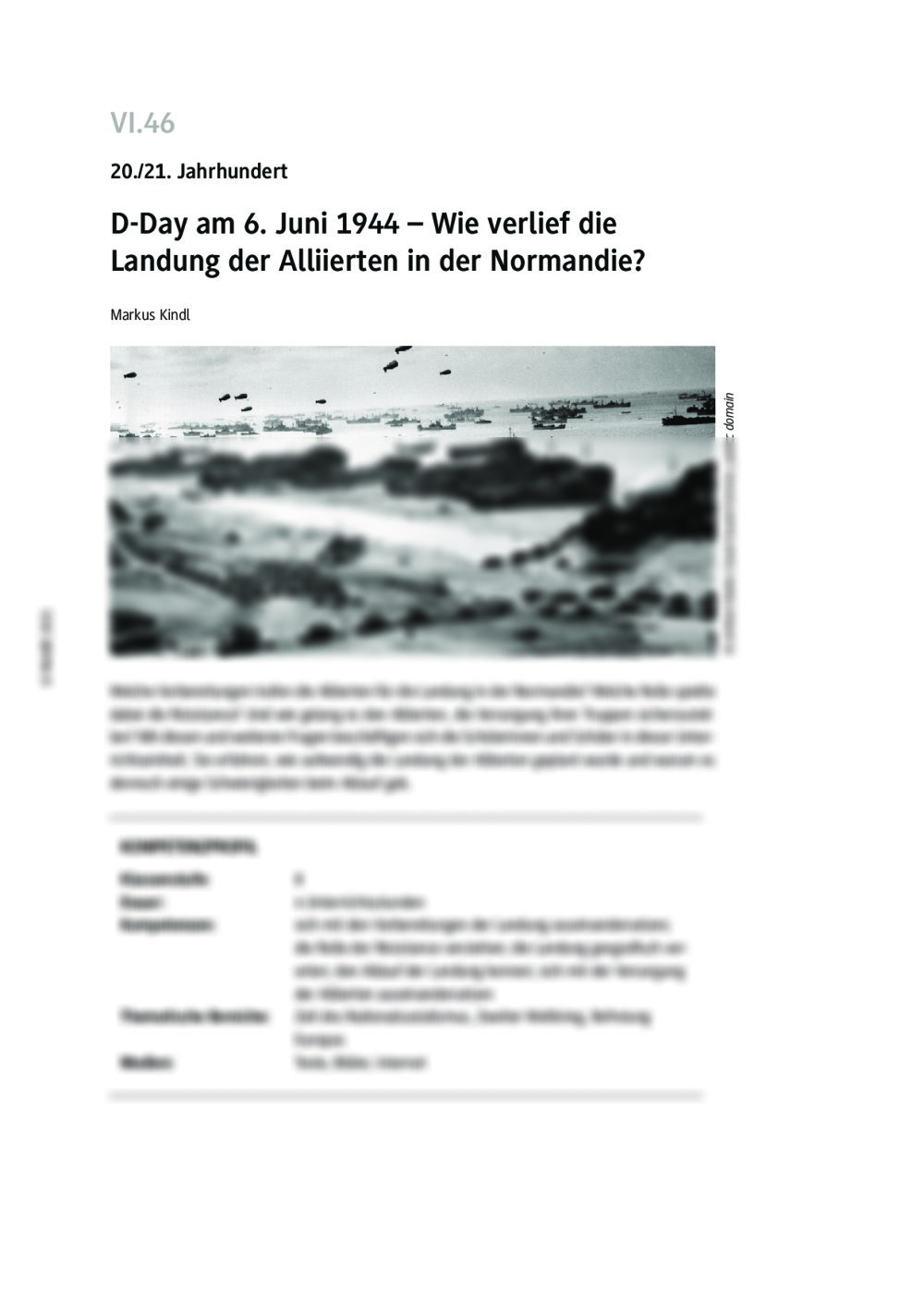 D-Day am 6. Juni 1944 - Seite 1