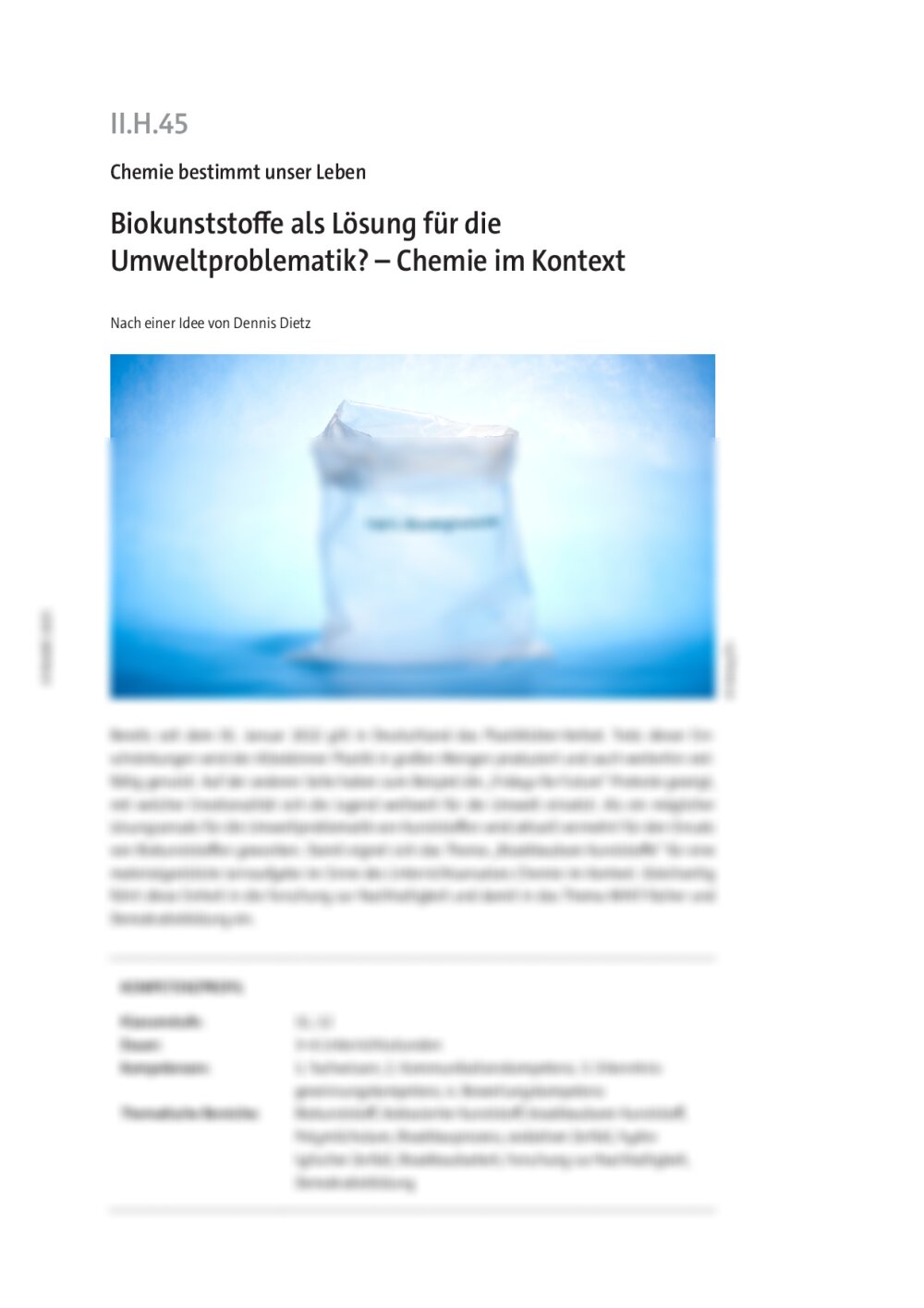 Biokunststoffe als Lösung für die Umweltproblematik? - Seite 1