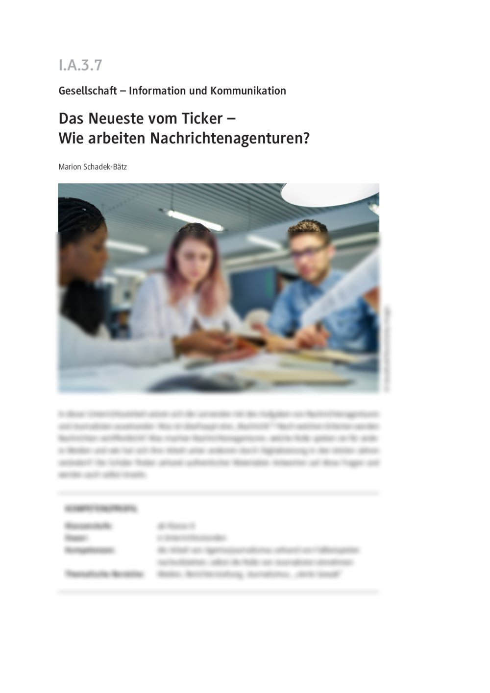 Wie arbeiten Nachrichtenagenturen? - Seite 1