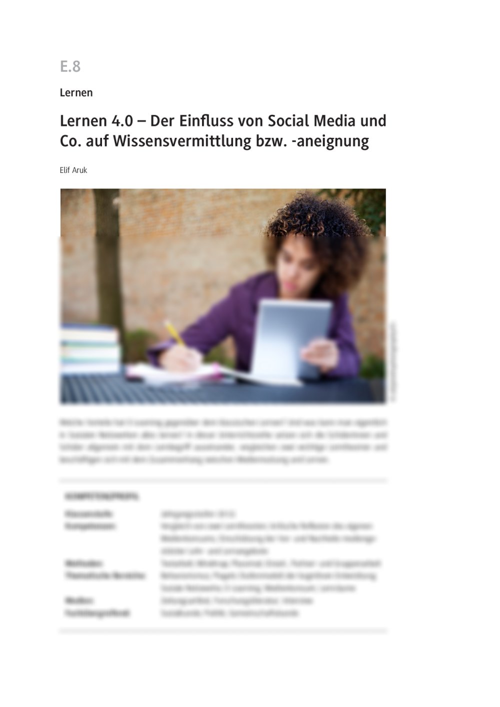 Lernen durch Social Media? - Seite 1