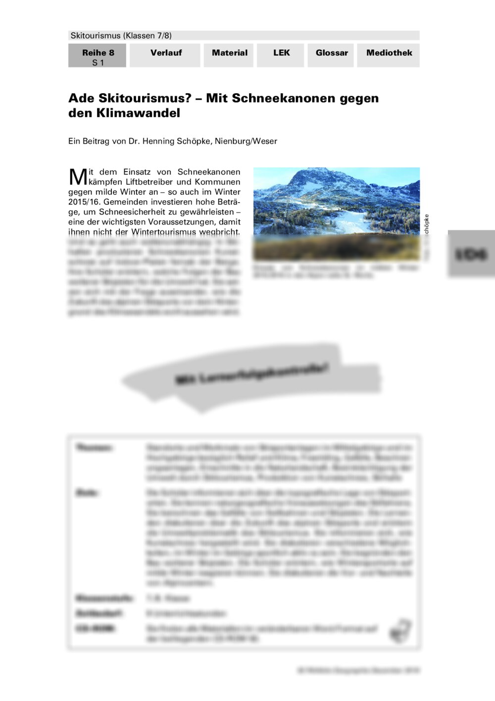 Mit Schneekanonen gegen den Klimawandel - Seite 1