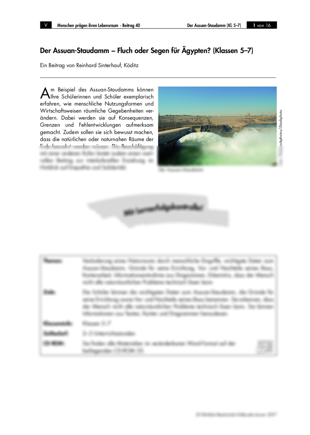 Der Assuan-Staudamm - Seite 1