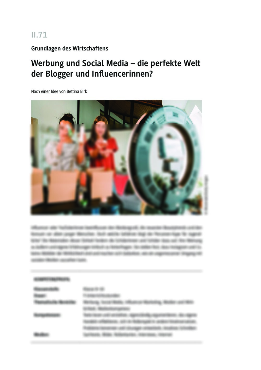 Werbung und Social Media  - Seite 1