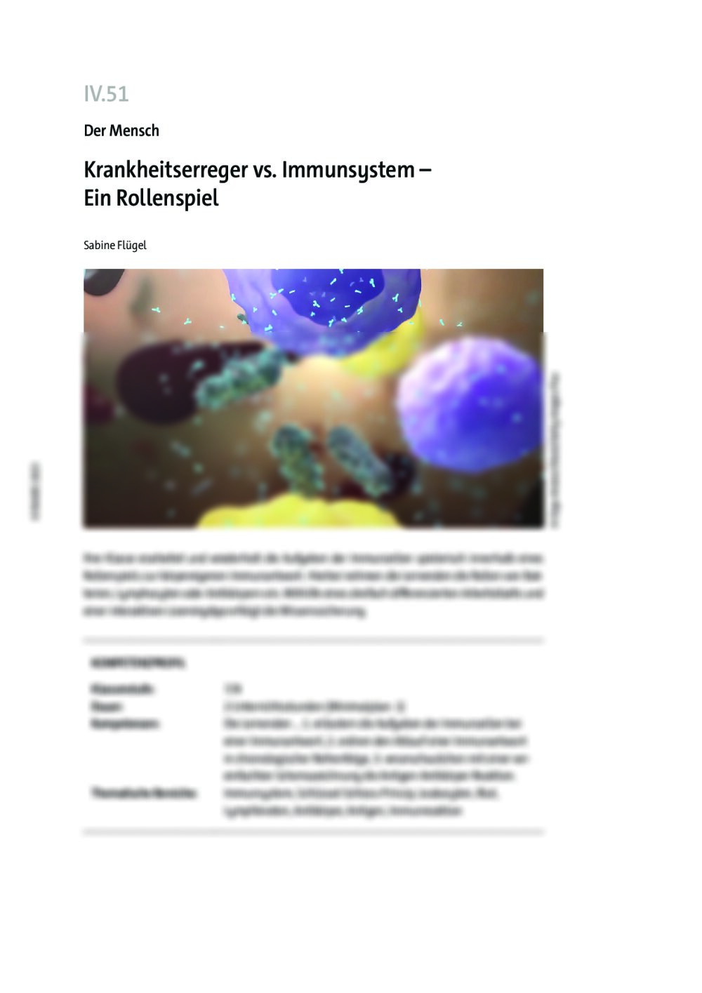 Krankheitserreger vs. Immunsystem  - Seite 1