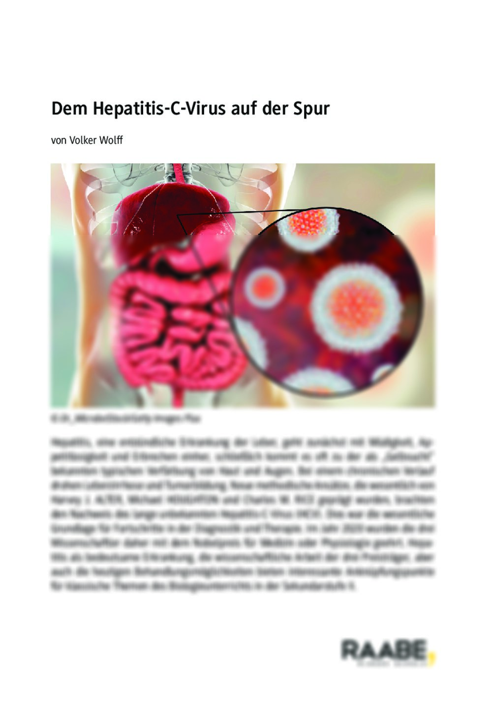 Dem Hepatitis-C-Virus auf der Spur - Seite 1