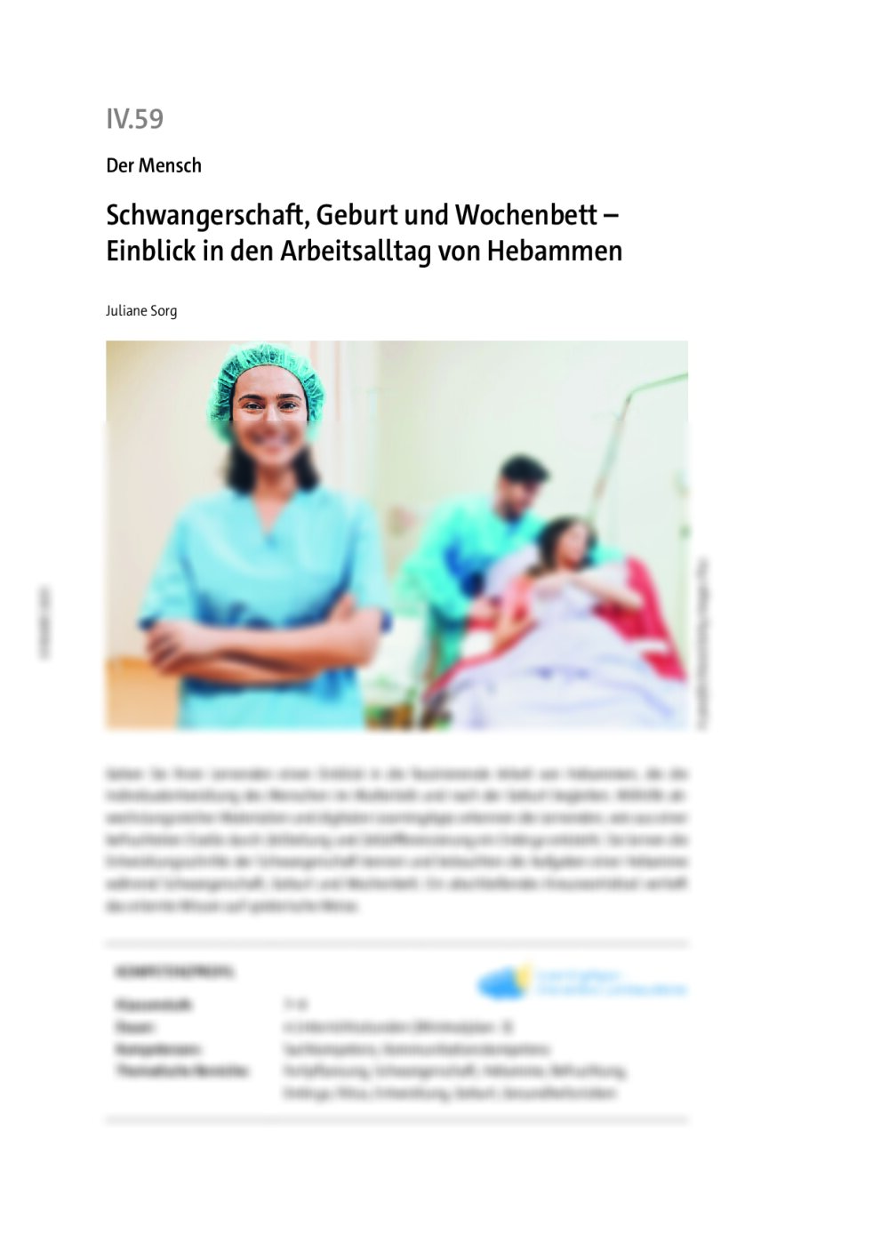Schwangerschaft, Geburt und Wochenbett - Seite 1