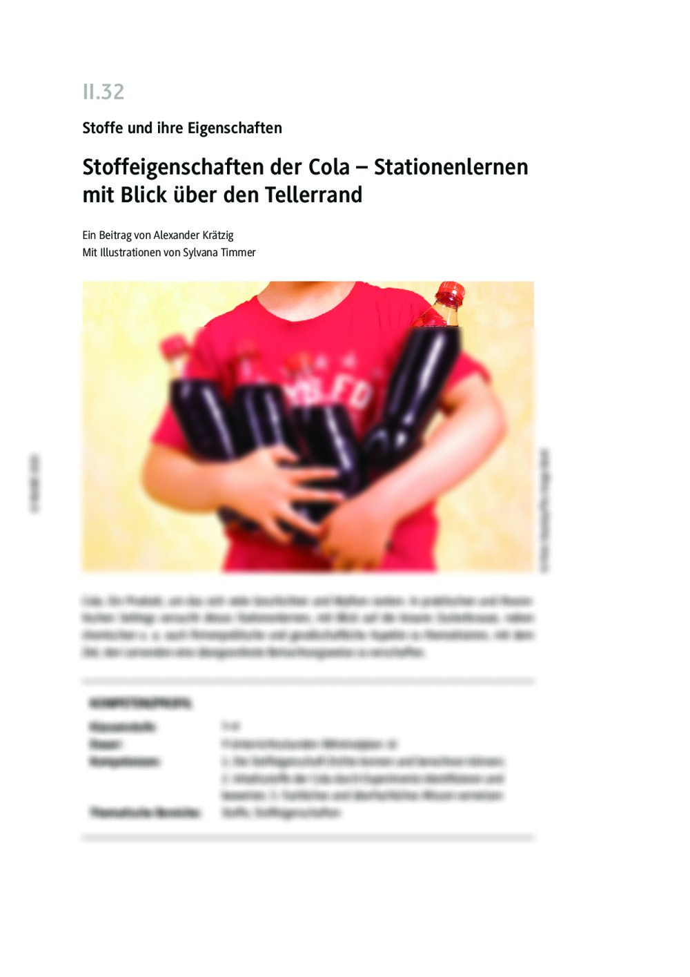 Stoffeigenschaften der Cola - Seite 1