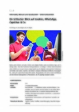Ein kritischer Blick auf Cookies, WhatsApp,
Captchas & Co.