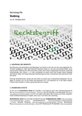 Rechtsbegriff: Stalking