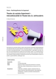 Theater als soziales Experiment