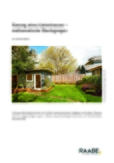 Planung eines Gartenhauses