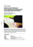 Arbeiten mit dem Wörterbuch