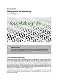 Rechtsbegriff: Pädagogische Verantwortung