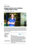 Richtiges Benehmen in der Ausbildung