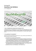 Rechtsbegriff: Ausschluss vom Verfahren