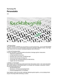 Rechtsbegriff: Personalakte