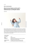 Alles hat einen Namen und ich auch!