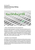 Rechtsbegriff: Unfallversicherung: Haftung