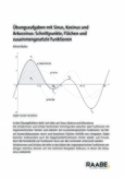 Übungsaufgaben mit Sinus, Kosinus und Arkussinus: Schnittpunkte, Flächen und zusammengesetzte Funktionen