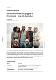Die verschiedenen Altersgruppen in Deutschland