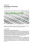 Rechtsbegriff: Strafanzeige und Strafantrag