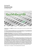 Rechtsbegriff: Schadensersatz