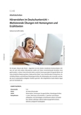 Hörverstehen im Deutschunterricht