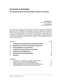 Beratungsaufgaben für Klassenlehrkräfte