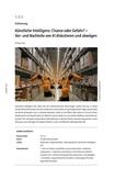 Künstliche Intelligenz: Chance oder Gefahr?