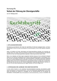 Rechtsbegriff: Verbot der Führung der Dienstgeschäfte