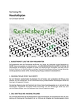 Rechtsbegriff: Haushaltsplan