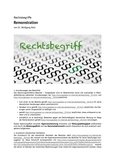 Rechtsbegriff: Remonstration