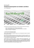 Rechtsbegriff: Schadensersatzansprüche von Schülern und Eltern
