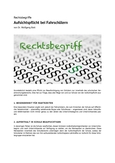 Rechtsbegriff: Aufsichtspflicht bei Fahrschülern