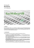 Rechtsbegriff: Beschwerde
