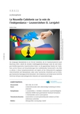 La Nouvelle-Calédonie sur la voie de l'indépendance