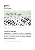 Rechtsbegriff: Erziehung