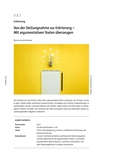 Von der Stellungnahme zur Erörterung